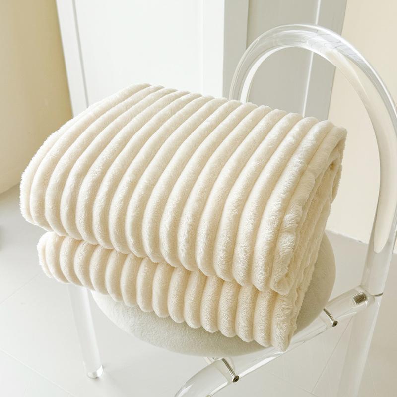 毛布 ブランケット 秋冬 接触冷感 再生繊維 フランネル あったか 宝藍色 烟藍色 酒红色 ピンク 米白 奶..