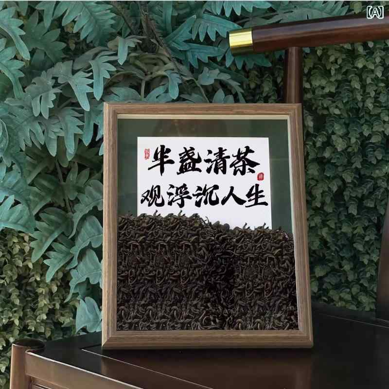 相框 卓上置物 新中式 禅語 アートフレーム リビング ベッドルーム 書斎 玄関 卓上 飾り物 ギフト