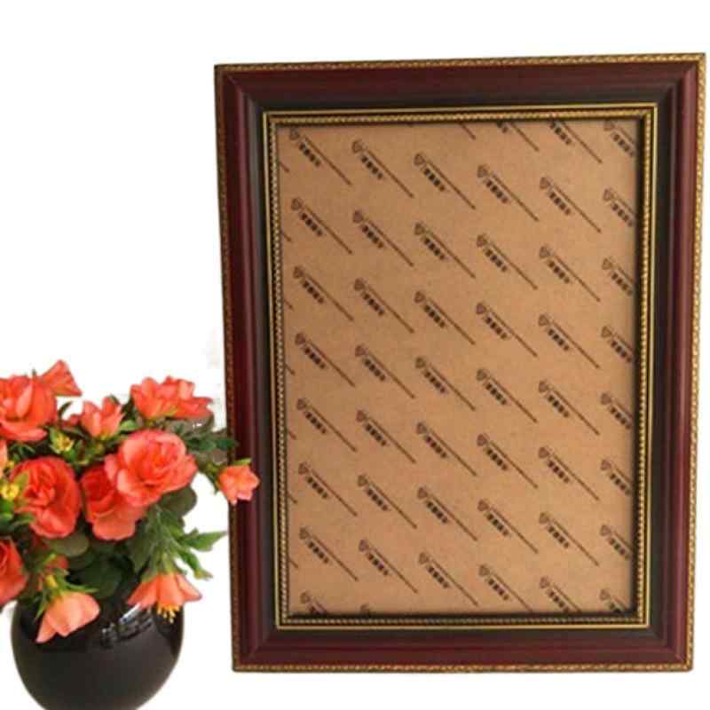 相框 遺影フレーム 40cm A4サイズ 写真立て 額縁 黒 赤 ゴールド 壁掛け スタンド 新中式 木製