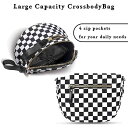 ショルダーバッグ レディース 格子柄 ナイロン 鞄 斜めがけバッグ ウエストバッグ カジュアル 軽量 普段使い