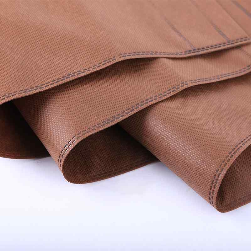 トートバッグ レディース メンズ 無地 不織布 エコバッグ ショッピングバッグ 買い物袋 ছাপlogo 手提げ袋 ブラウン...