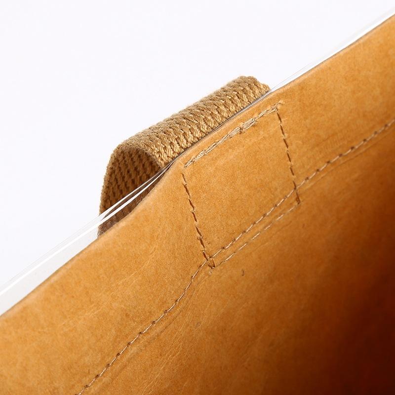 紙袋 レディース メンズ トートバッグ ショッピングバッグ PVC 牛革 クラフト おしゃれ 手提げ ウォッシャブル 大容量(x100)