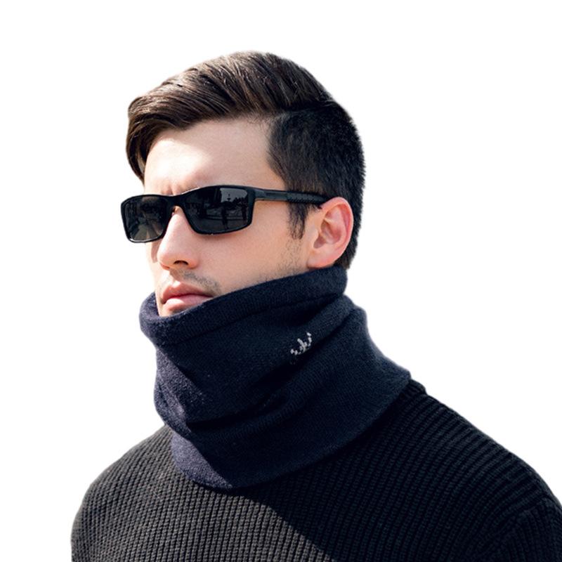 ニット帽 メンズ ネックウォーマー 秋冬 防寒 保温 3way 無地 グレー 紺色 黒 シンプル 男性用 ビーニ..