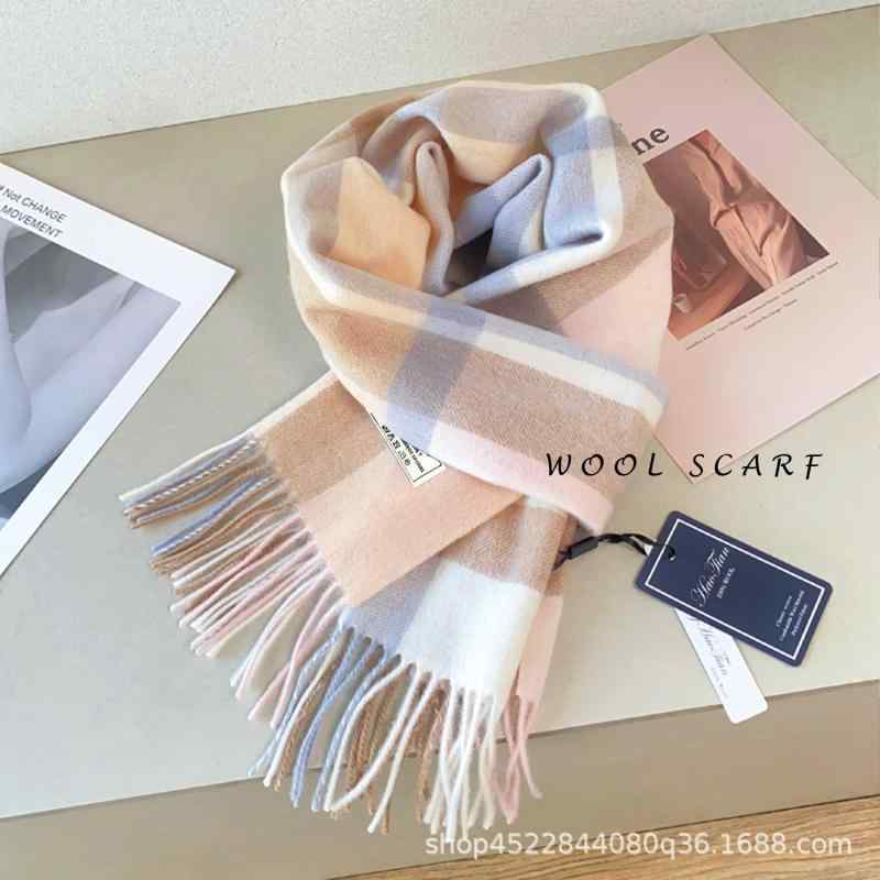 マフラー レディース メンズ ウール 格子柄 ストール ショール 襟巻き 暖かい 秋冬 防寒 学生 通勤 通..