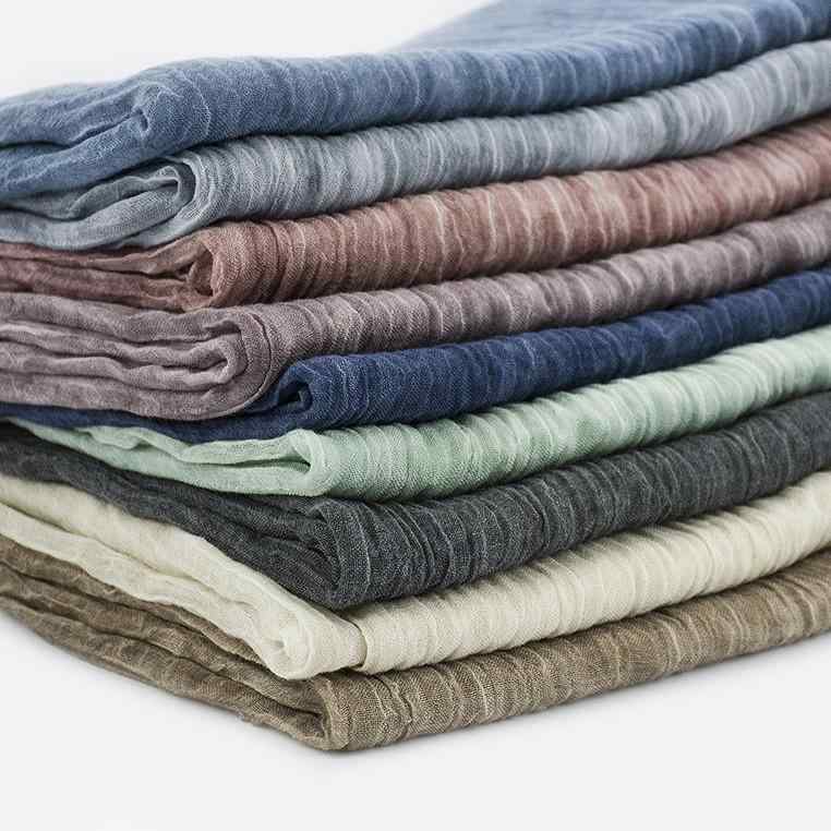 ストール レディース メンズ 春夏 秋冬 コットン リネン シワ加工 無地 大判 ショール 紫外線対策 冷房..