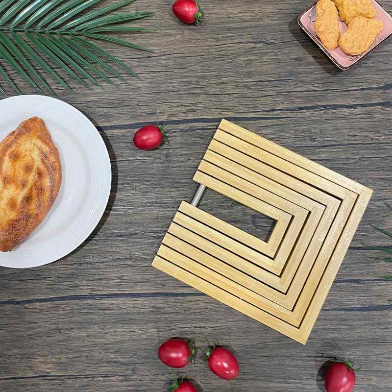 竹製 鍋敷き 楠竹 グラスマット コースター 断熱パッド 耐熱 円形 方形