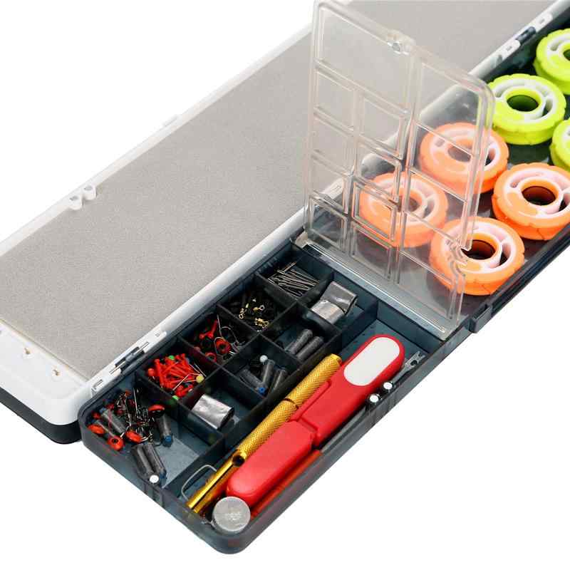 浮きケース 大容量 仕掛け巻き セット 釣り具 小物 51cm 55cm ブルー 透明 フォーム EVA