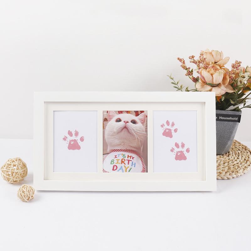 手形 足形 スタンプ台 キット ペット 犬 猫 肉球 記念 メモリアル 写真立て フレーム セット 松木 インク かわいい ギフト