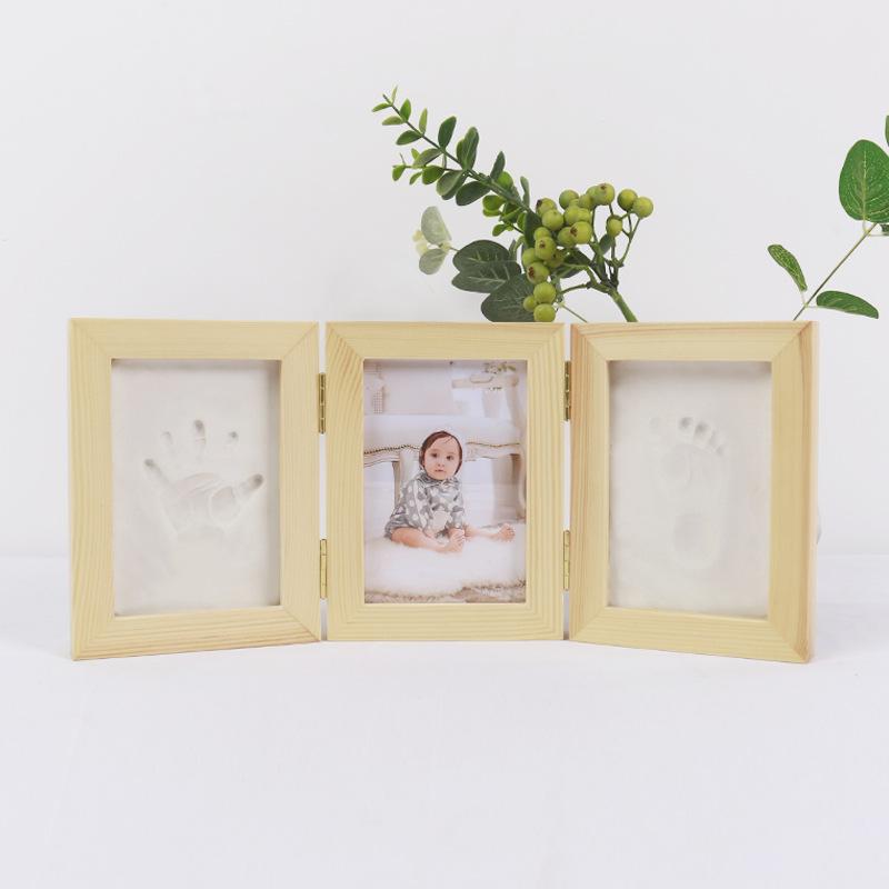 フォトフレーム ベビー 手形 足形 記念品 新生児 誕生祝い 出産祝い 内祝い 木製 無垢材 卓上 壁掛け ギフト