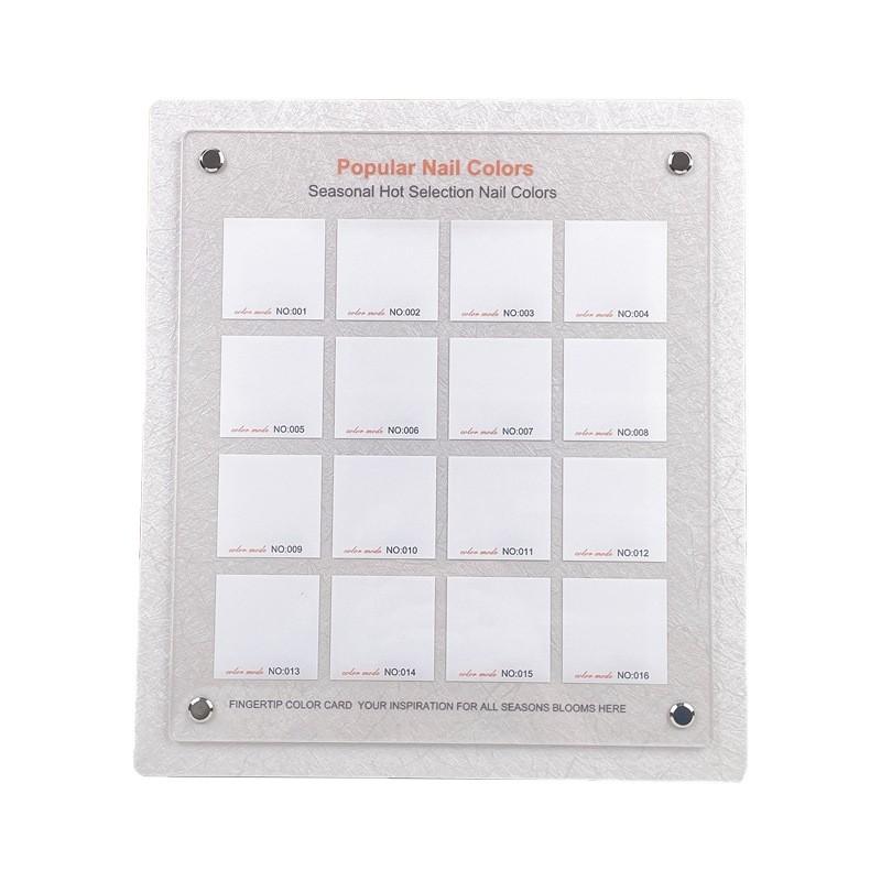 ネイル サンプル ディスプレイスタンド アクリル製 カラーチャート ネイルチップ 展示板 豪華感 12色 1..