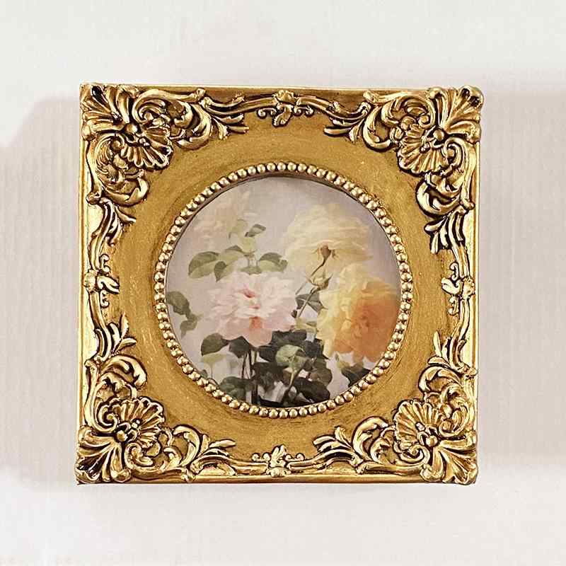 フォトフレーム 風 ガーデン 楕円形 樹脂製 写真立て リビング ベッドルーム インテリア雑貨