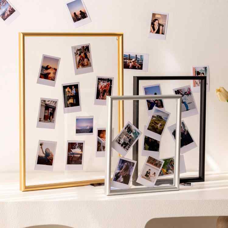 相框 写真立て ポストカード フレーム 卓上 壁掛け兼用 DIY 恋人 写真 метал 金属製 ハンドメイド 長方..