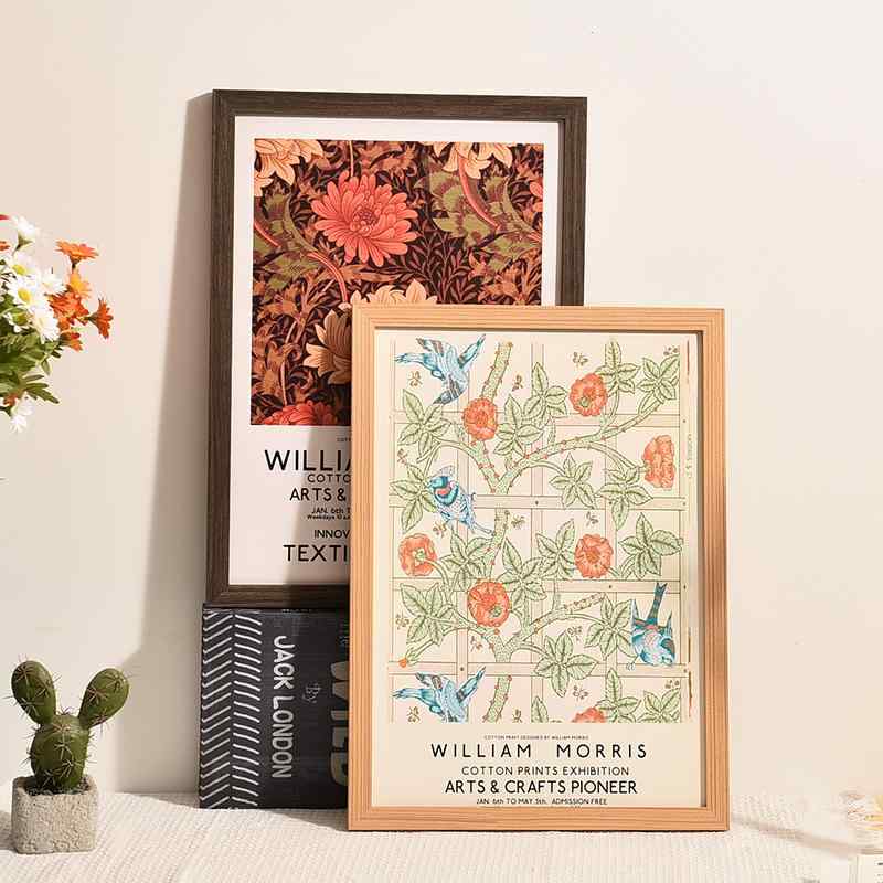 フォトフレーム 木製 壁掛け A4 A3 写真立て ポスター 額縁 無垢材 原木 胡桃色 長方形