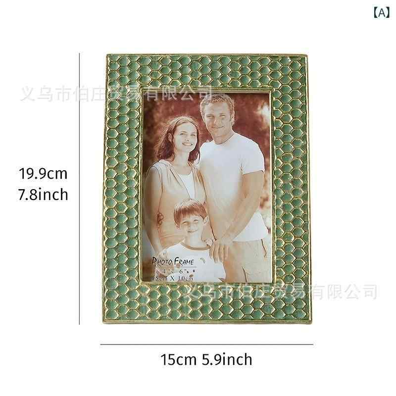 フォトフレーム ヨーロピアン クラシック 樹脂製 写真立て 卓上 壁掛け兼用 リビング ベッドルーム 玄..