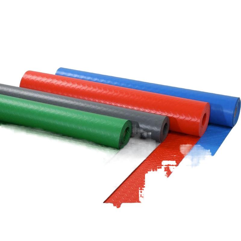 キッチンマット PVC 防水 防油 厚手 幾何学模様 ヘリンボーン柄 滑り止め フロアマット 床材 中国レッ..