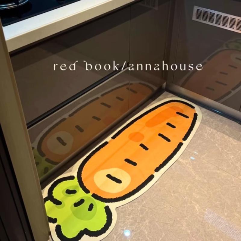 マット キッチンマット 玄関マット 吸水 速乾 防滑 防油 泥落とし カット可能 耐汚 柔らかい 硅藻泥 に..