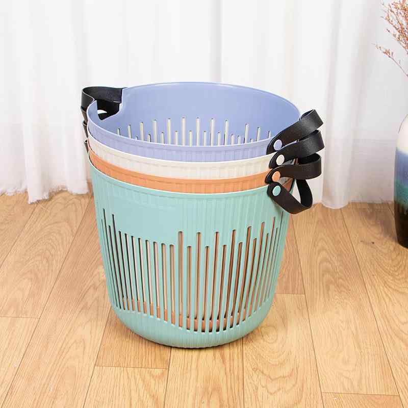 ランドリーバスケット 洗濯かご 収納ボックス PP製 ランドリーボックス 脱衣かご 白