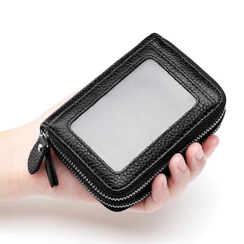 カードケース カード入れ 牛革 蛇腹式 大容量 ダブルファスナー 小銭入れ付き メンズ レディース兼用 ..