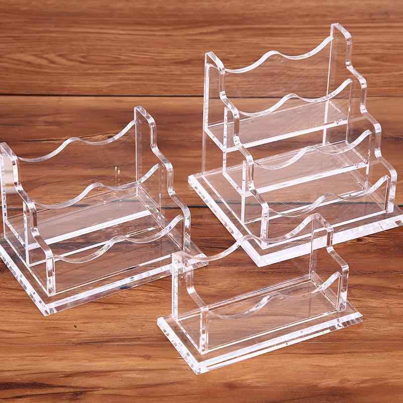 名刺入れ デスクオーガナイザー カードケース アクリル製 名刺ホルダー スタンド 卓上収納 薄型 大容量..