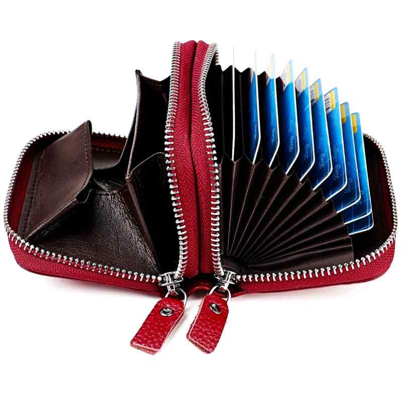 財布 メンズ レディース カードケース 革 スキミング防止 小銭入れ付き カード入れ 札入れ 大容量 多機..