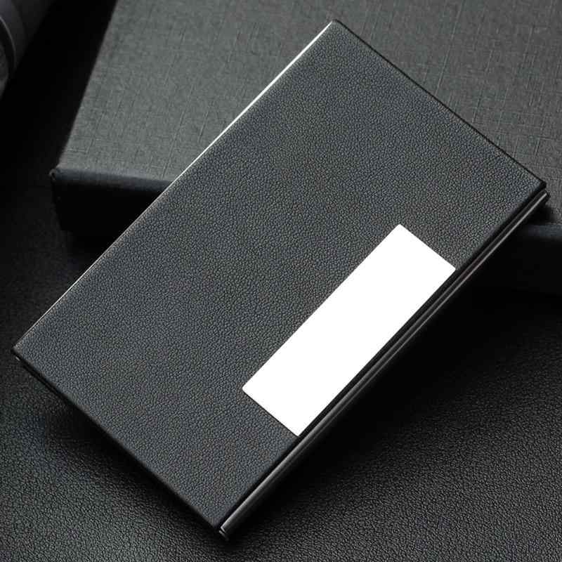 カードケース メンズ 男性用 名刺入れ ステンレス レザー 大容量 薄型 軽量 就職祝い 卒業祝い 入学祝い プレゼント ブラック