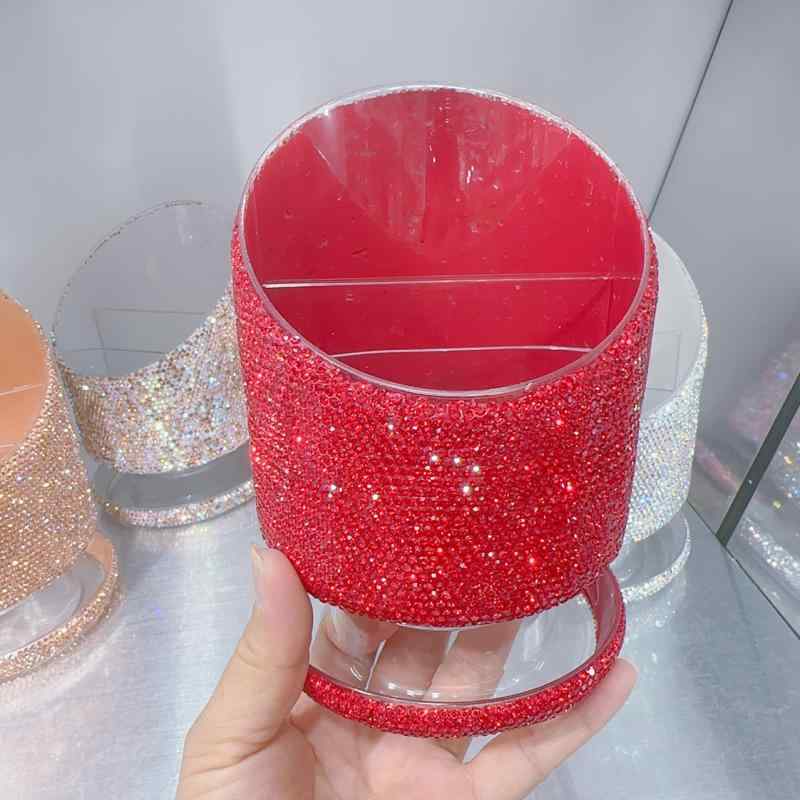 メイクボックス コスメ収納ボックス 卓上収納ケース 化粧ブラシ収納ケース 文房具収納ケース ラインス..