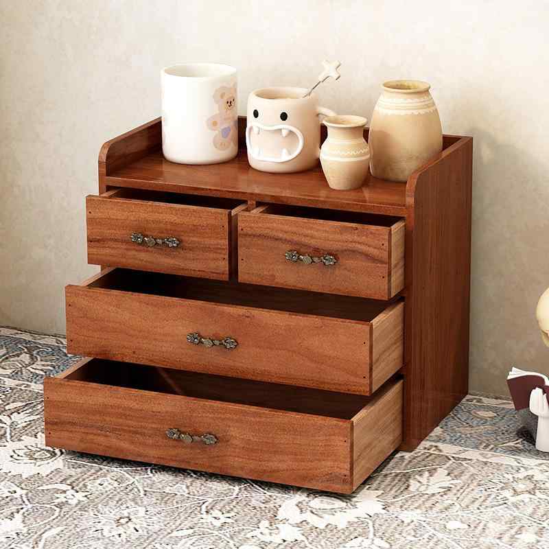 収納ケース ボックス 木製 デスク上置き レトロ ヴィンテージ風 卓上 小物入れ 防塵 松木 無垢材 キッ..