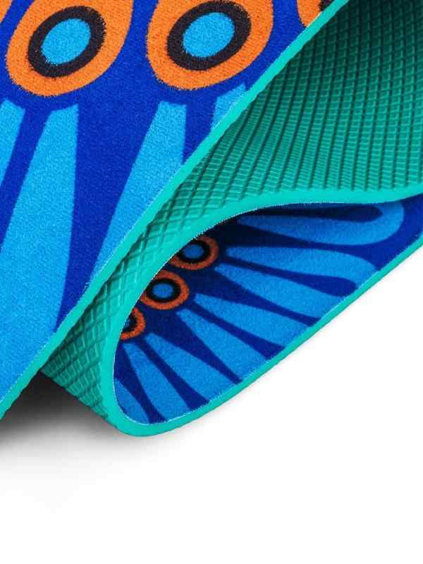 ヨガマット レディース スエード TPE 滑り止め プリント 初心者 エクササイズ フィットネス トレーニン..