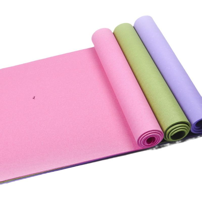 ヨガマット レディース メンズ 初心者 防滑 トレーニングマット エクササイズマット 厚手 ワイド 大判 ..