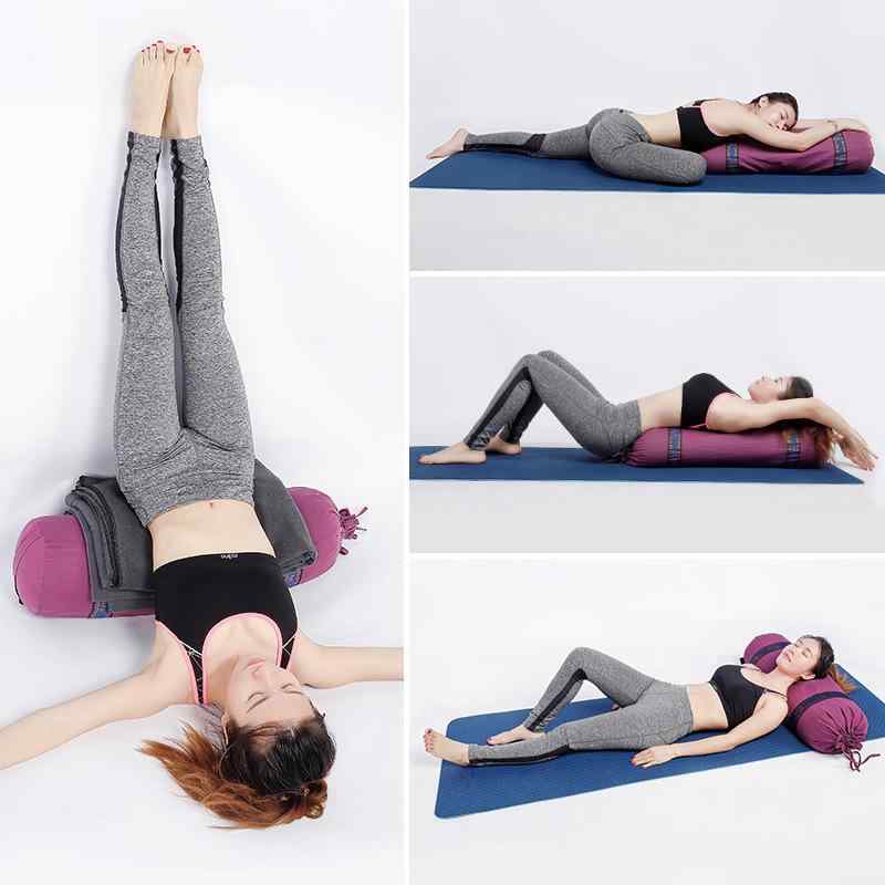 ヨガ 抱き枕 レディース 妊婦 蕎麦殻 ラベンダー リラックス 無地 パープル グレー ブルー ヨガ補助用..