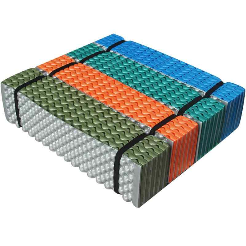 ヨガマット レディース メンズ 折りたたみ レジャーマット キャンプマット アウトドアマット 厚手 クッション性 断熱性 防湿性 シルバー ブルー