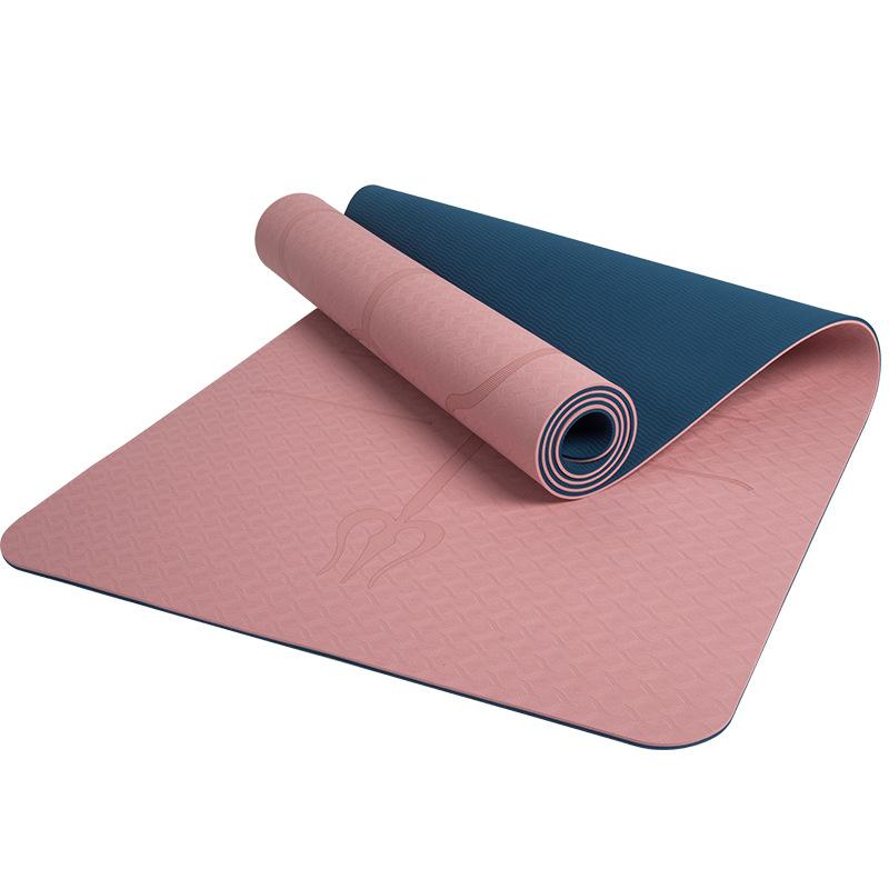 ヨガマット 幅広80cm 極厚8mm TPE 滑り止め エクササイズマット トレーニングマット ダンス ストレッチ..