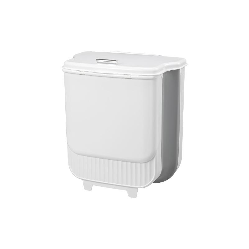 ゴミ箱 折りたたみ式 吊り下げ 壁掛け ダストボックス 7L キッチン キャビネット トイレ 収納 ふた付き..