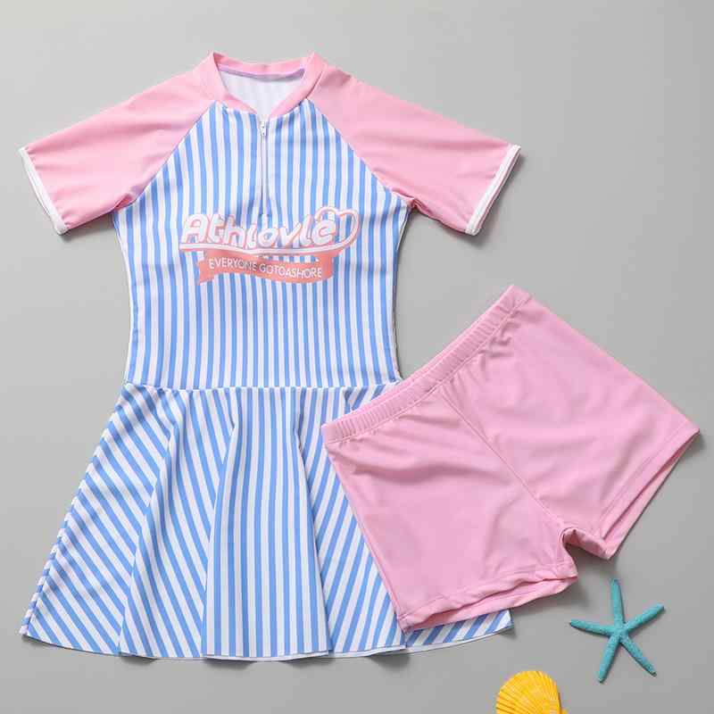 水着 キッズ 女の子 セパレート スイムウェア 子供用 スポーツ 紫外線対策 日焼け防止 かわいい スカー..