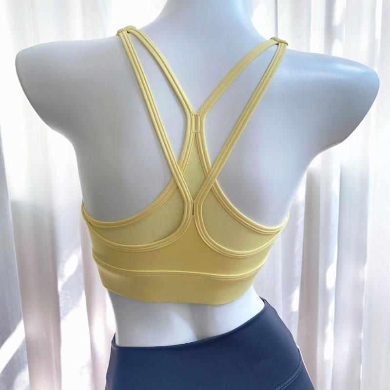 タンクトップ レディース スポーツブラ 一体型 パッド付き 美背 揺れにくい ランニング 速乾 ヨガ ピラ..