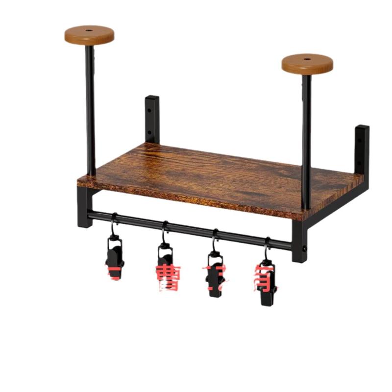 ヘルメットラック 木製 壁掛け オートバイ バイク ヘルメット 展示 収納 スタンド ハンガー レザー ジ..