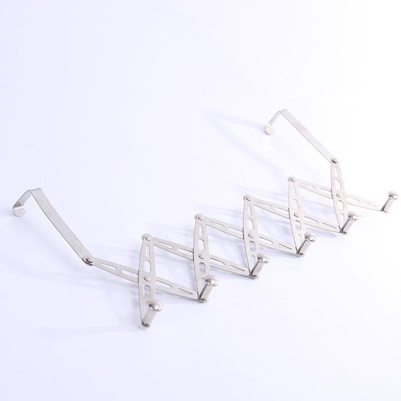 フック ステンレス製 折りたたみ式 衣類 帽子掛け ドアハンガー 壁掛け 跡なし 穴不要 簡約(x3)