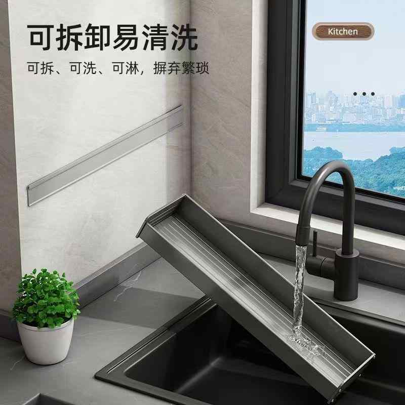 キッチン収納ラック 壁掛け式 スパイスラック 調味料ラック ツールホルダー グレー 黒 シンプル アルミ..