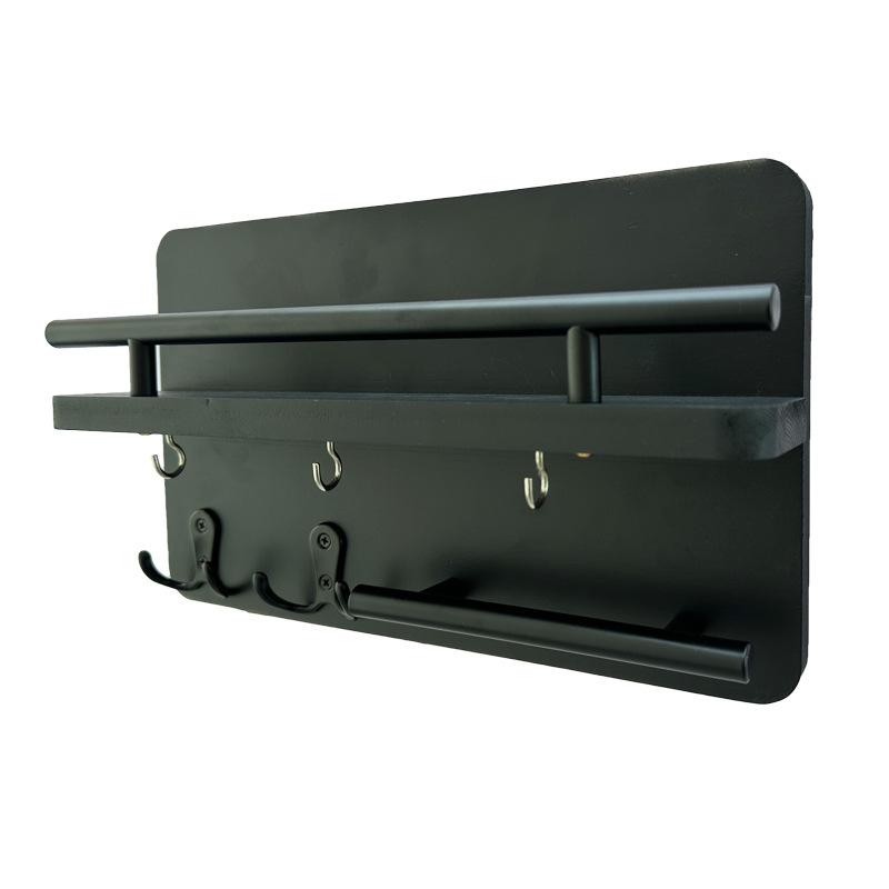 壁掛け キーフック 木製 鍵かけ 鍵置き 棚 玄関収納 壁面収納 フック付き レターホルダー 小物置き