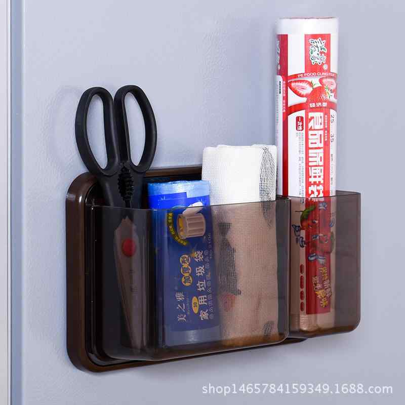 冷蔵庫収納ケース 冷蔵庫マグネット収納ラック 冷蔵庫サイドラック キッチン収納 透明 整理 日用品雑貨