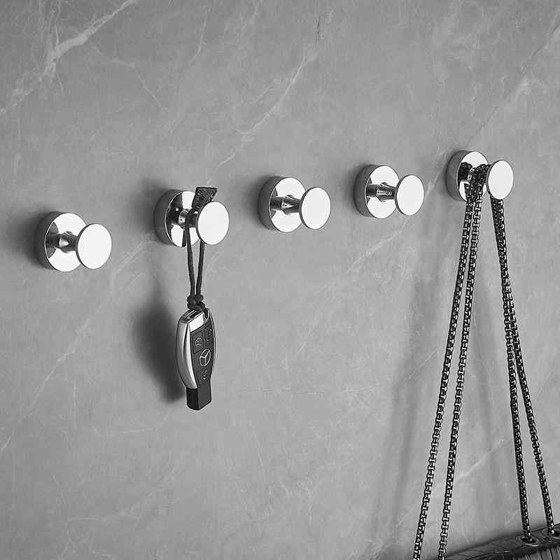 フック 全銅製 壁掛け 衣類収納 玄関 寝室 浴室 強力 タオル 帽子 コート バッグ 鞄 収納 鍍金 電気メッキ加工