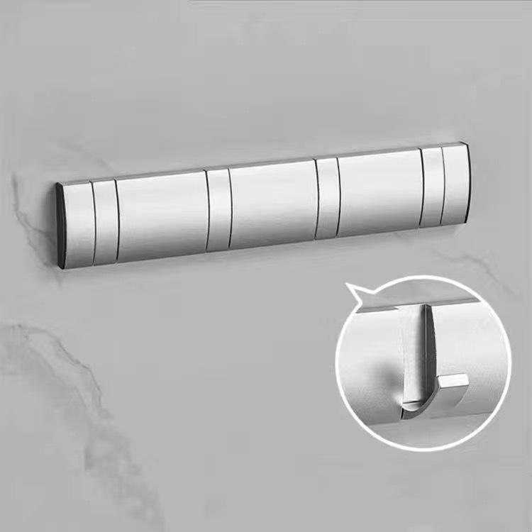 フック 壁掛け 扉 ドアハンガー 隠しフック アルミ合金 衣類 帽子 タオル掛け バスルーム トイレ グレー ブラック 黒 金 シルバー シル..