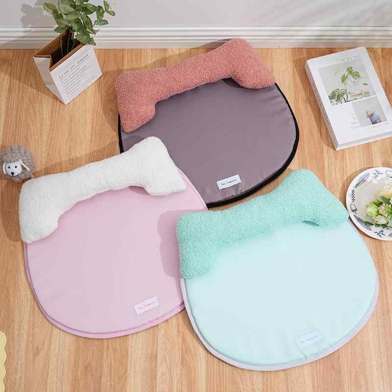 ペット用マット 猫用 クールマット 夏用 涼感マット ひんやりマット 犬猫兼用 薄荷緑 ピンク系 咖色(x5)