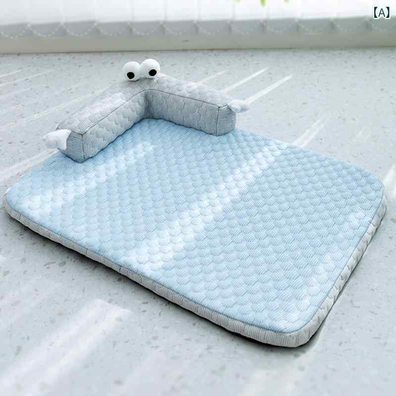 犬用ベッド オールシーズン 小型犬 猫 ペットベッド クッション 涼感 通気性 接触冷感 洗える 海綿
