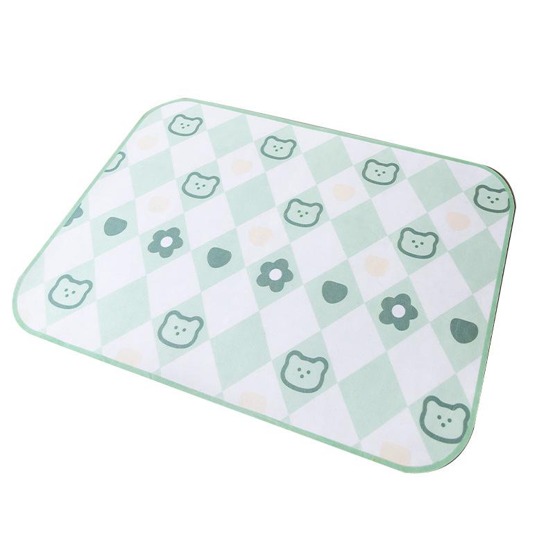 犬用ベッド 防水 ペット用クールマット 夏用 猫 涼感マット 犬小屋 接触冷感マット ブラウン 70 50cm(x2)