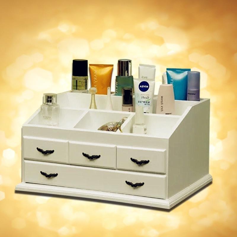 ジュエリーボックス レディース 木製 式 卓上 ドレッサー アクセサリーケース 化粧品収納 4段 引き出し シルバー ゴールド ホワイト ブラック ピンク系