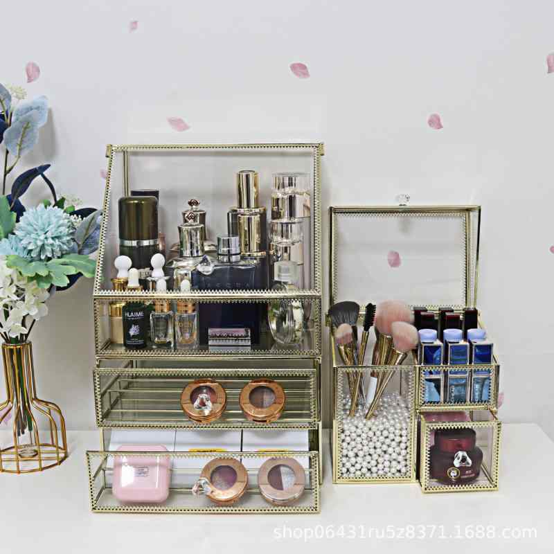 コスメボックス レディース 多層引き出し式 メイクボックス アイシャドウケース ジュエリー パウダーケ..