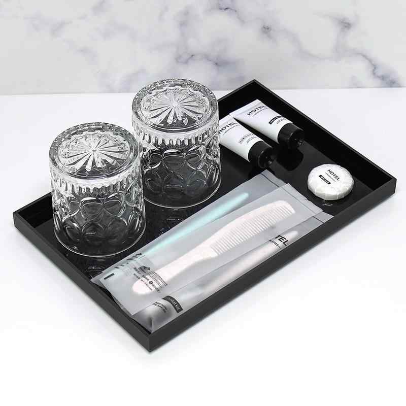 アメニティトレー ホテル 客室用品 整理用 アクリルトレー コップ ティーポット タオル 小物 収納 ブラ..