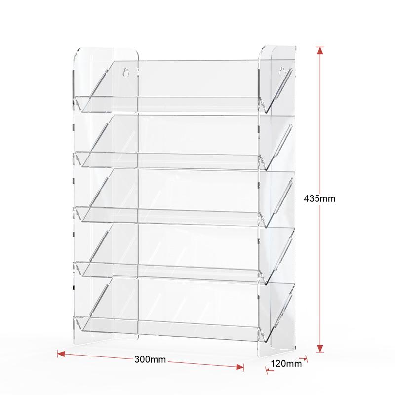 メイクボックス コスメ収納ケース アクリル製 アイシャドウ パレット 口紅 収納ラック 卓上 3段 壁掛け可能 大容量 透明(x2)
