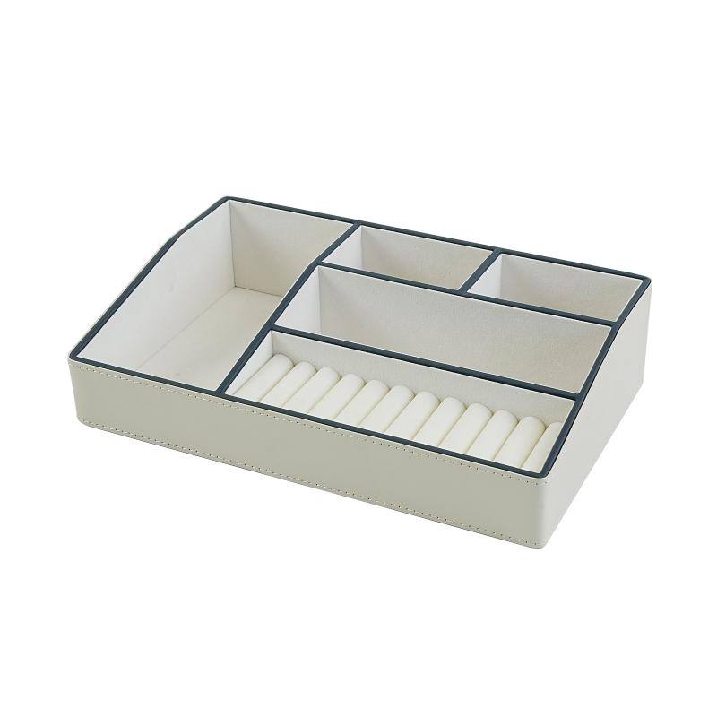 収納ボックス レディース メイクボックス コスメボックス 大容量 卓上 ドレッサー レザー 防塵 豪華感 化粧品収納 雑貨収納 乳白